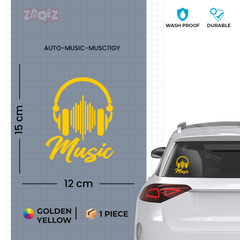 Vibrant Music Notes Sticker for SUVs