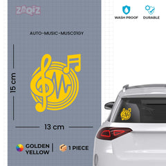 Music Lover Car Decal for Enthusiasts