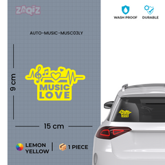 Stylish Music Emblem for Cars and Bikes