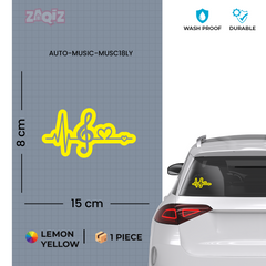 Music Beats Decal for Trendy Cars