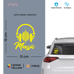 Vibrant Music Notes Sticker for SUVs