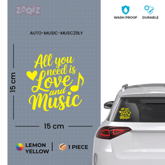 Trendy Music Notes Decal for Windows