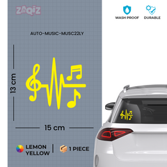 Artistic Music Notes Sticker for Trucks