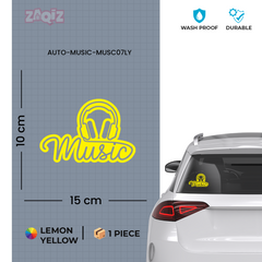 High-Quality Music Badge for Cars