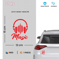 Vibrant Music Notes Sticker for SUVs