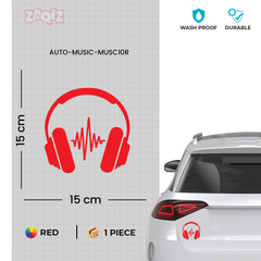 Music Is Life Car Emblem for Artists