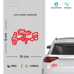 Bold Sound Wave Sticker for Musicians