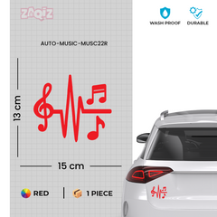 Artistic Music Notes Sticker for Trucks