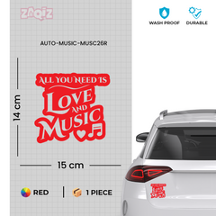 Rhythm Is Life Sticker for Vehicles