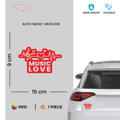 Stylish Music Emblem for Cars and Bikes