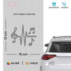 Artistic Music Notes Sticker for Trucks