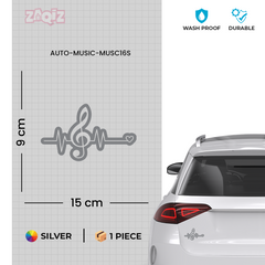 Creative Music Design Sticker for Laptops