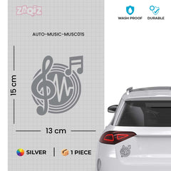 Music Lover Car Decal for Enthusiasts