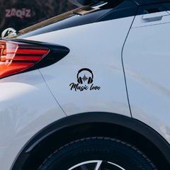 Durable Music Symbol Sticker for Bikes