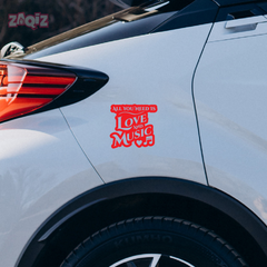 Rhythm Is Life Sticker for Vehicles