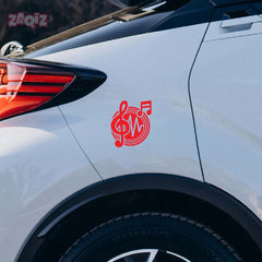 Music Lover Car Decal for Enthusiasts
