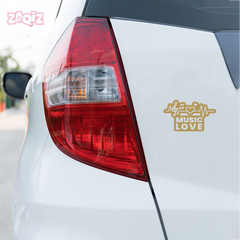 Stylish Music Emblem for Cars and Bikes