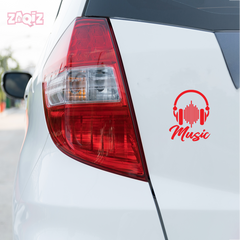 Vibrant Music Notes Sticker for SUVs