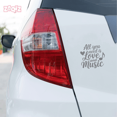 Trendy Music Notes Decal for Windows