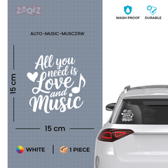 Trendy Music Notes Decal for Windows