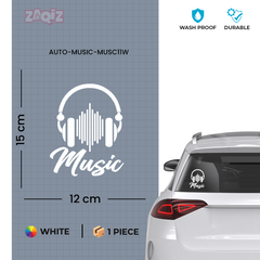 Vibrant Music Notes Sticker for SUVs