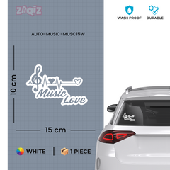 Durable Musical Passion Emblem for Vehicles