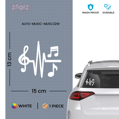 Artistic Music Notes Sticker for Trucks