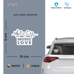 Stylish Music Emblem for Cars and Bikes