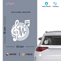 Music Lover Car Decal for Enthusiasts