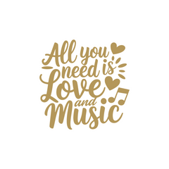 Music Is My Soul Car Sticker