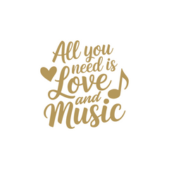 Trendy Music Notes Decal for Windows