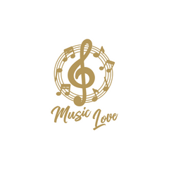 Bold Treble Clef Sticker for Cars