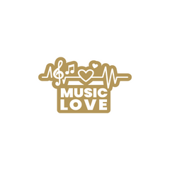 Stylish Music Emblem for Cars and Bikes
