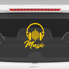 Vibrant Music Notes Sticker for SUVs