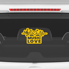 Stylish Music Emblem for Cars and Bikes
