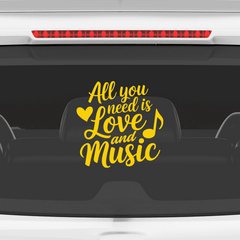 Trendy Music Notes Decal for Windows