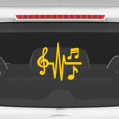 Artistic Music Notes Sticker for Trucks