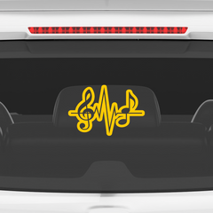 Durable Treble Clef Decal for Laptops