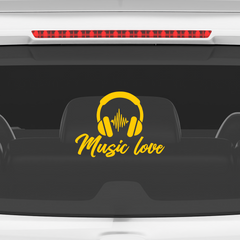 Durable Music Symbol Sticker for Bikes