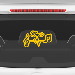 Bold Sound Wave Sticker for Musicians