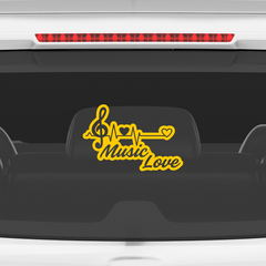 Durable Musical Passion Emblem for Vehicles