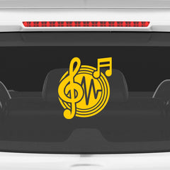 Music Lover Car Decal for Enthusiasts