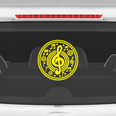 Compact Music Decal for Daily Use