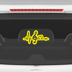 Music Beats Decal for Trendy Cars