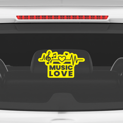 Stylish Music Emblem for Cars and Bikes