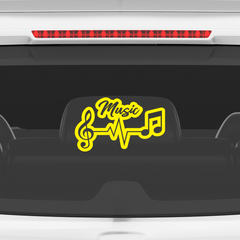 Bold Sound Wave Sticker for Musicians