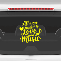 Trendy Music Notes Decal for Windows
