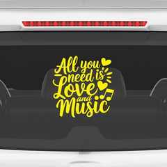 Music Is My Soul Car Sticker