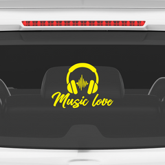 Durable Music Symbol Sticker for Bikes