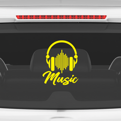 Vibrant Music Notes Sticker for SUVs